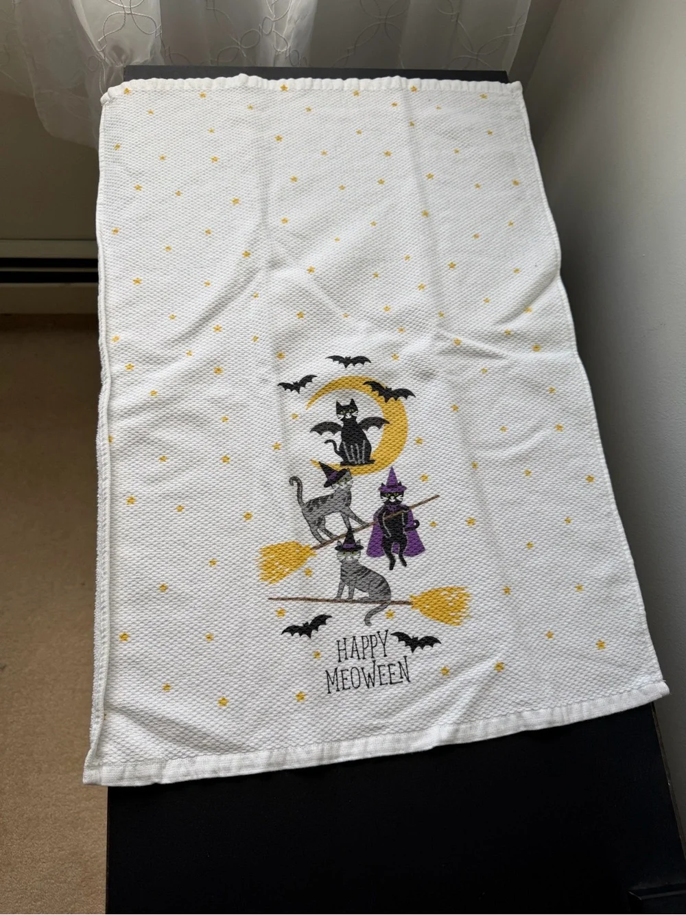 Halloween Cat Hand Towels